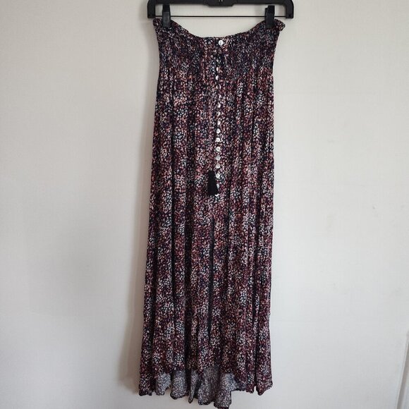 Ladies SZ S Rachel Zoe Black Ditzy Floral Maxi Skirt - Picture 1 of 4